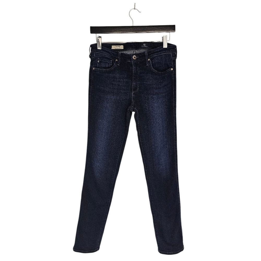 Adriano Goldschmied The Prima Mid Rise Cigarette Straight Leg Dark Blue Jeans 28